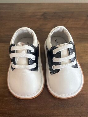 Rory Saddle Oxford Black & White Shoes